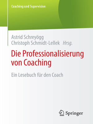 cover image of Die Professionalisierung von Coaching